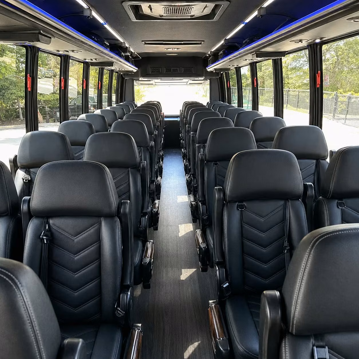 25 passenger minibus interior