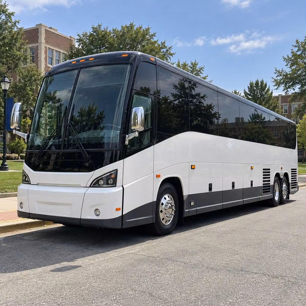 pittsburgh charter bus rental exterior