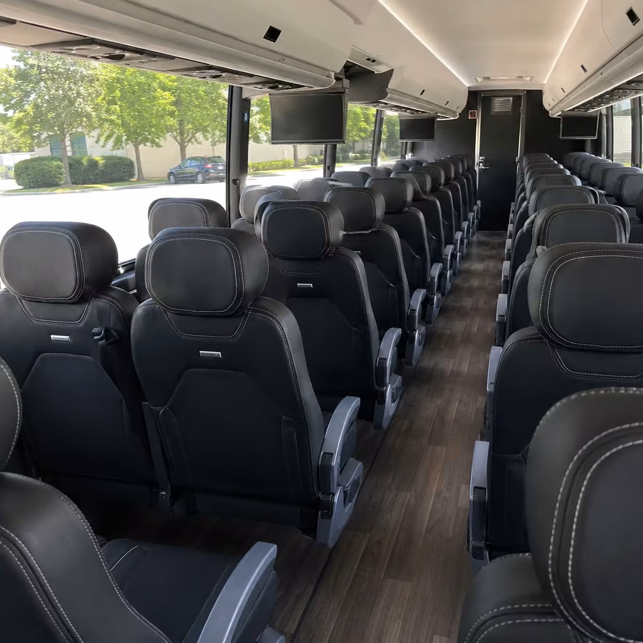 pittsburgh charter bus rental inside